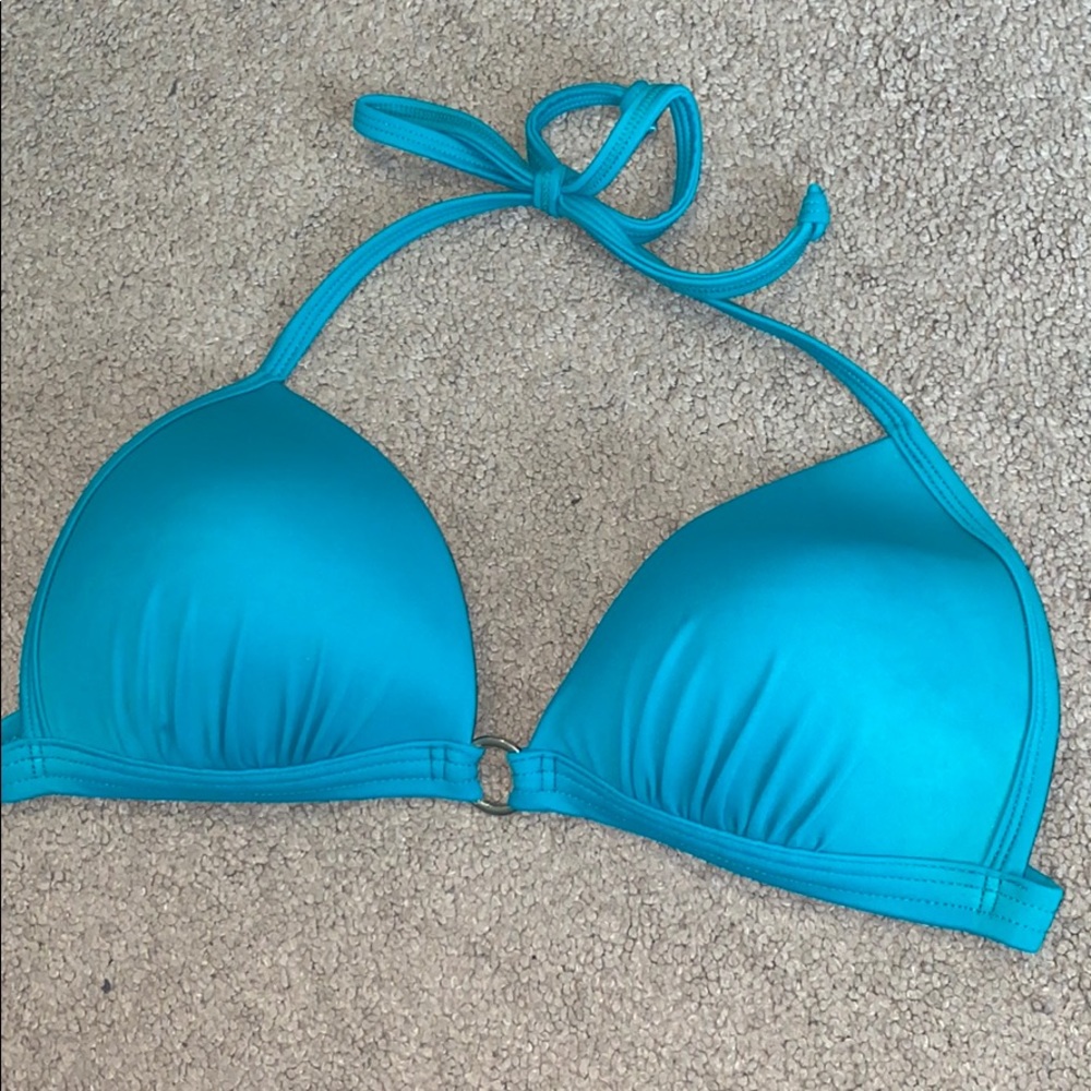 Venus Pushup Halter Bikini Top C Cup Teal Blue